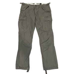 Cargo Pants Utility Tactical Regular Fit Mens Size 36 Streetwear Gorpcore Green